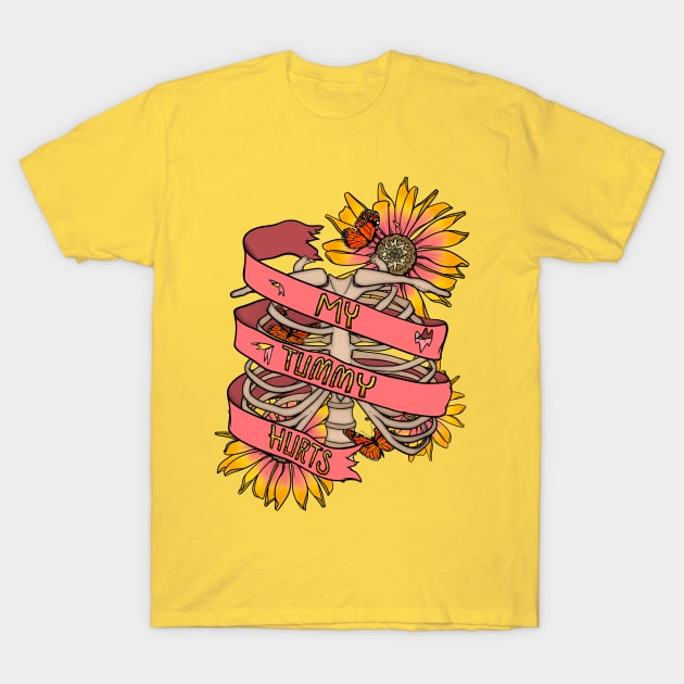 My Tummy Hurts T-Shirt by BlueLeeder Designs